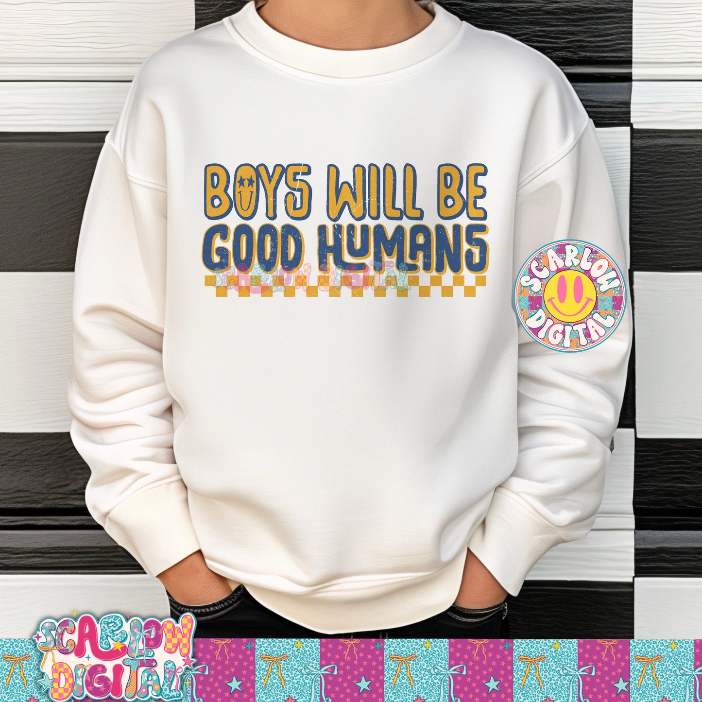 Boys Will Be Good Humans PNG Digital Design