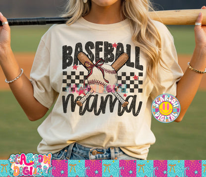 Baseball Mama PNG Digital Design