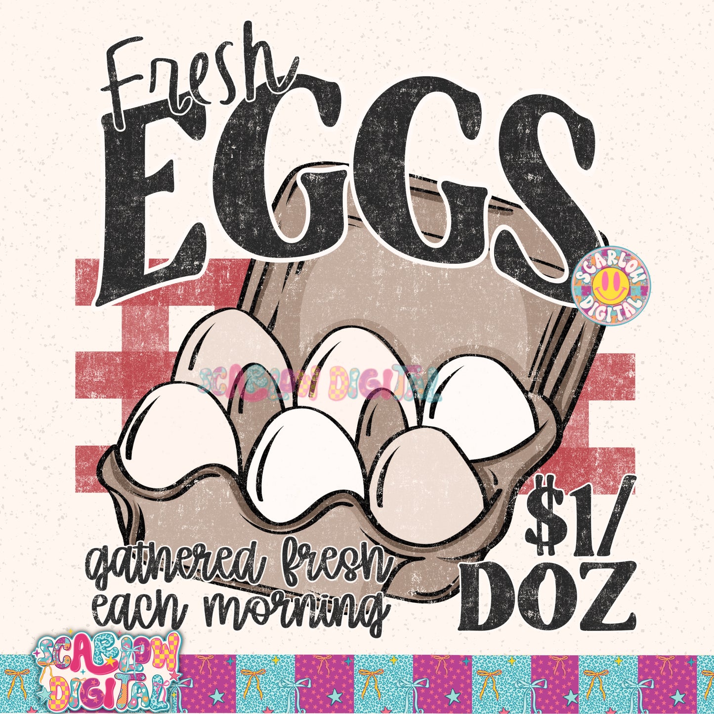 Fresh Eggs PNG Digital Design