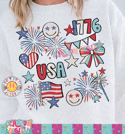 Patriotic Things PNG Digital Design