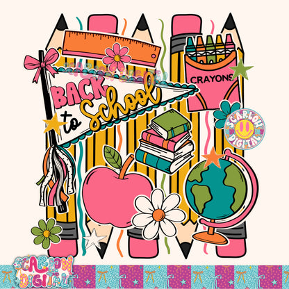 Back to School PNG Digital Design