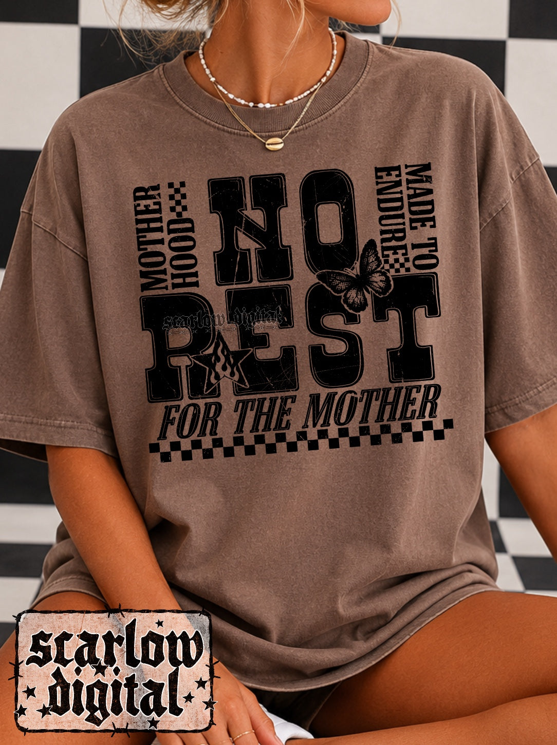 No Rest For the Mother PNG Digital Design
