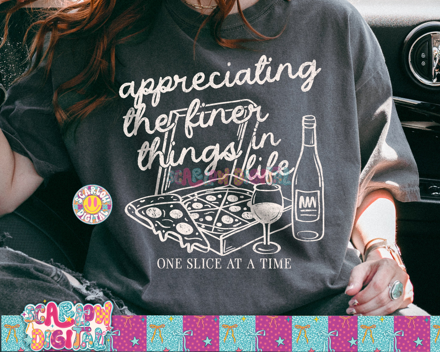 Appreciating the Finer Things in Life One Slice At a Time PNG Digital Design