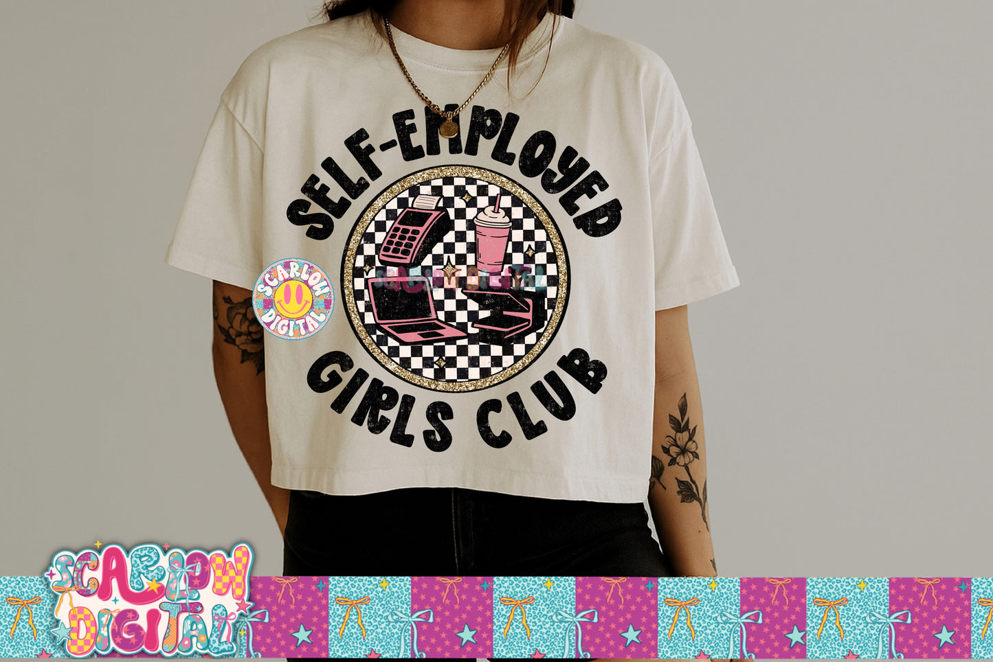 Self Employed Girls Club PNG Digital Design