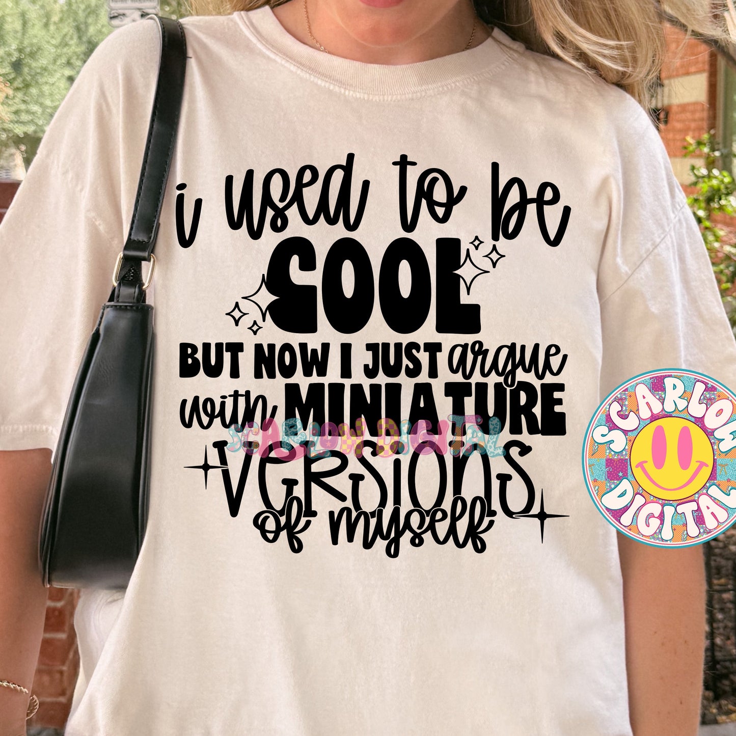 I Used to Be Cool But Now I Just Argue With Miniature Versions of Myself PNG Digital Design