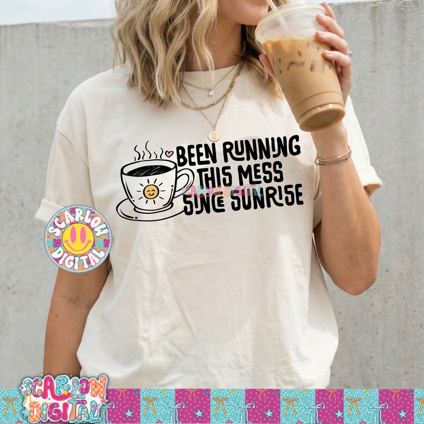 Been Running This Mess Since Sunrise PNG Digital Design
