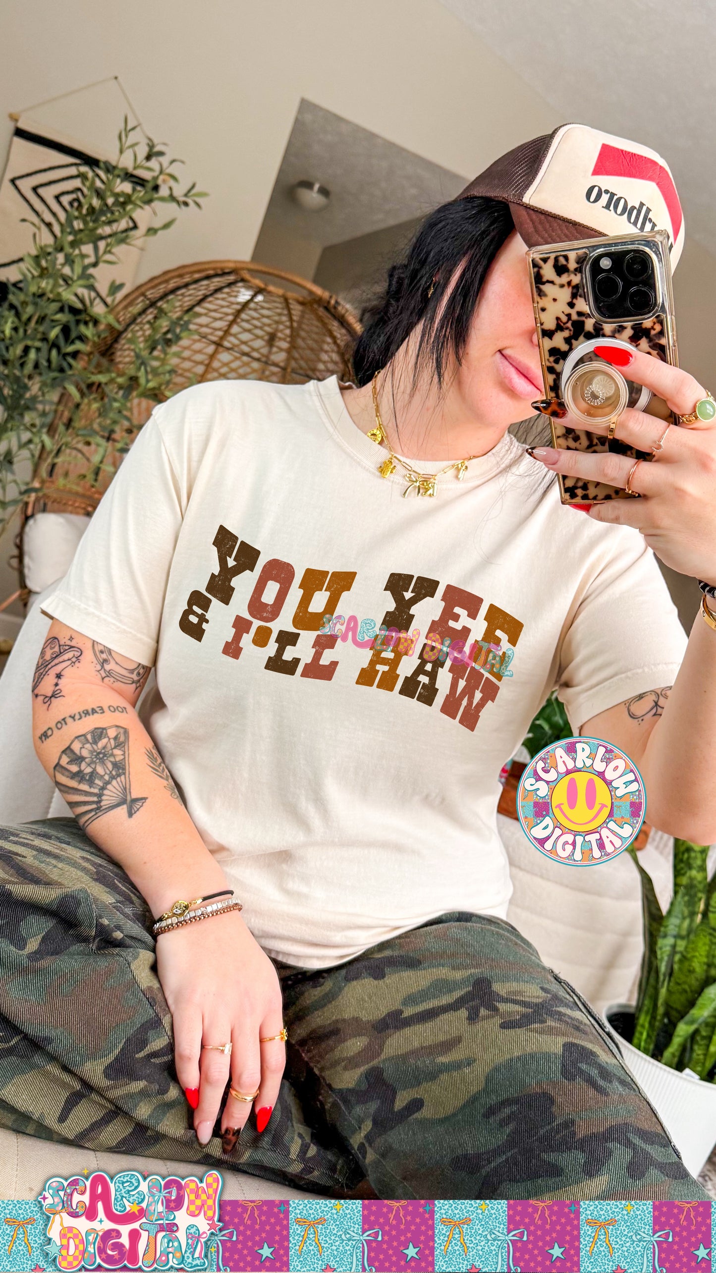 You Yee & I'll Haw PNG Digital Design