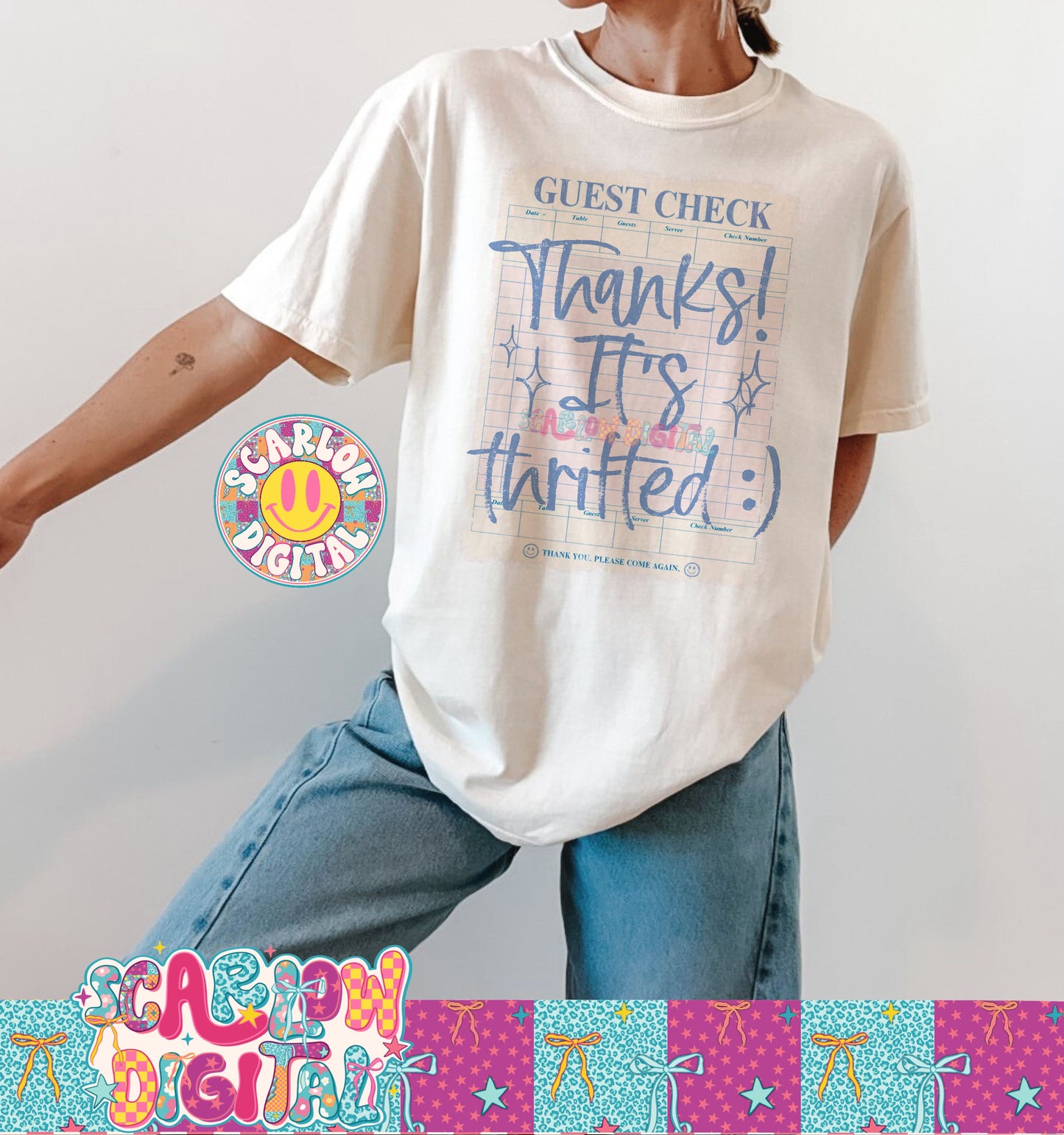 Thanks! It's Thrifted :) PNG Digital Design