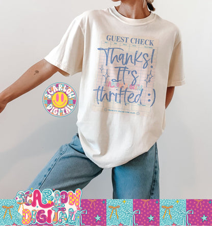 Thanks! It's Thrifted :) PNG Digital Design