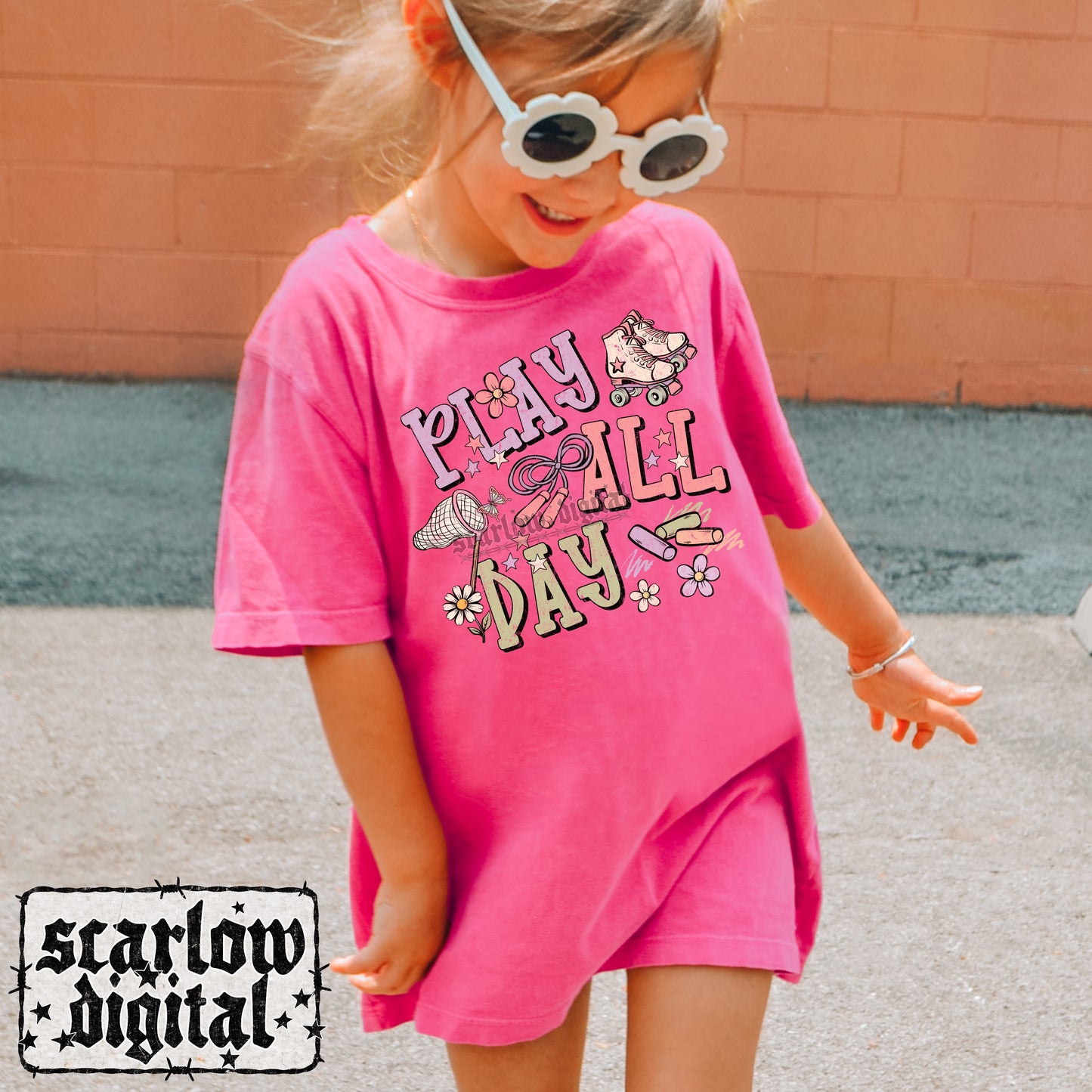 Play All Day PNG Digital Design