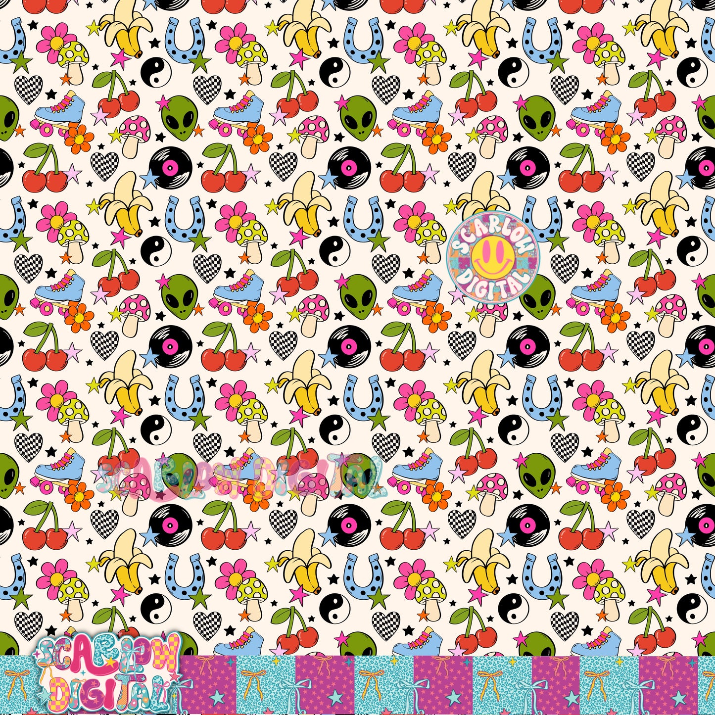 Random Seamless Pattern Digital Design