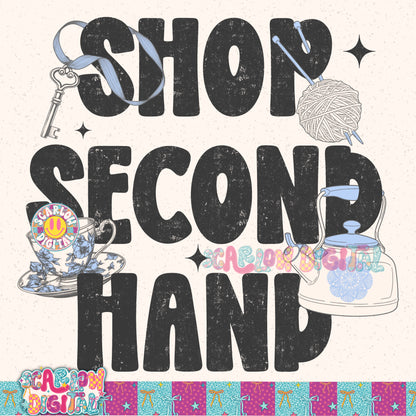 Shop Second Hand PNG Digital Design
