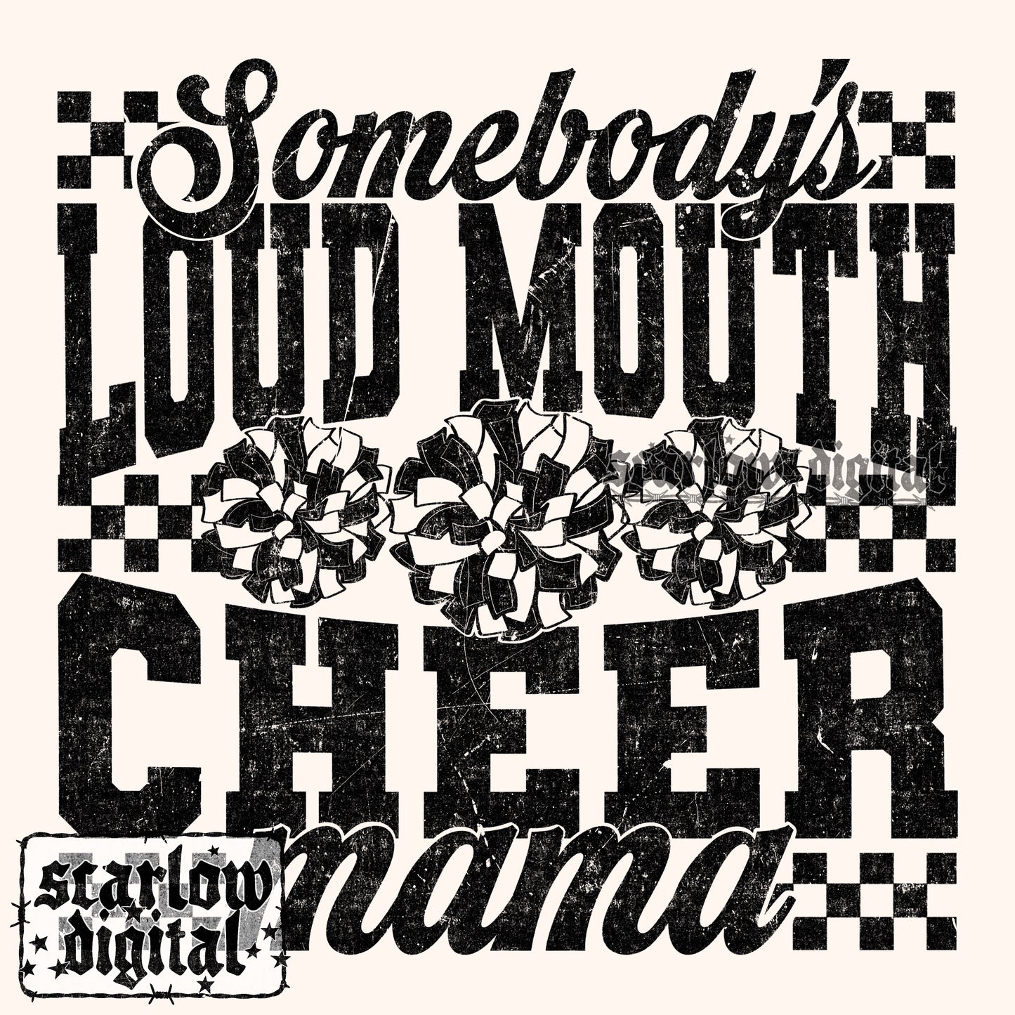 Cheer Mama PNG Digital Design