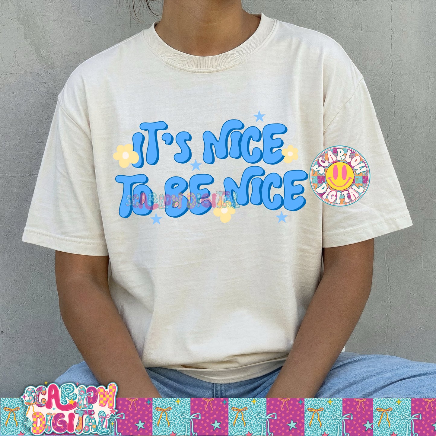 It's Nice to Be Nice PNG Digital Design