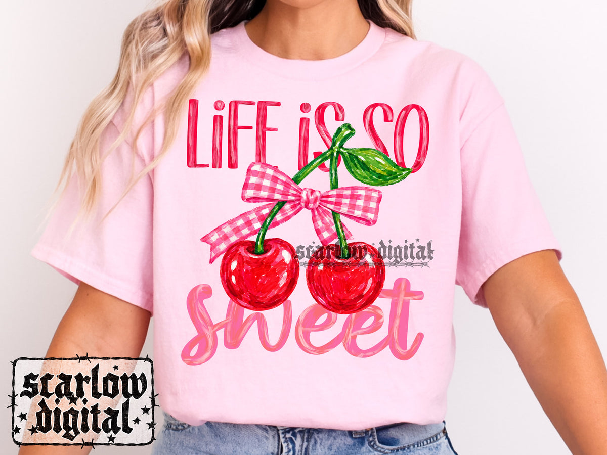 Life is So Sweet PNG Digital Design