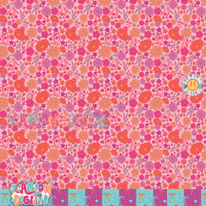 Floral Seamless Pattern Digital Design