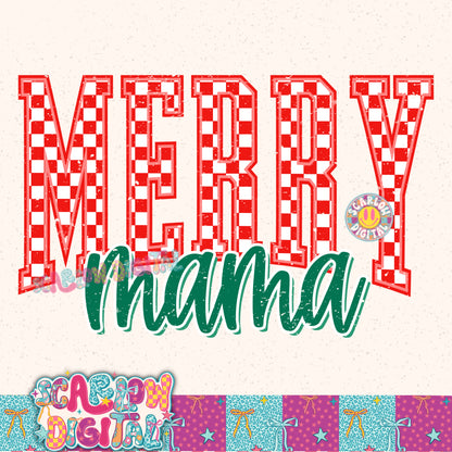 Merry Mama PNG Digital Design