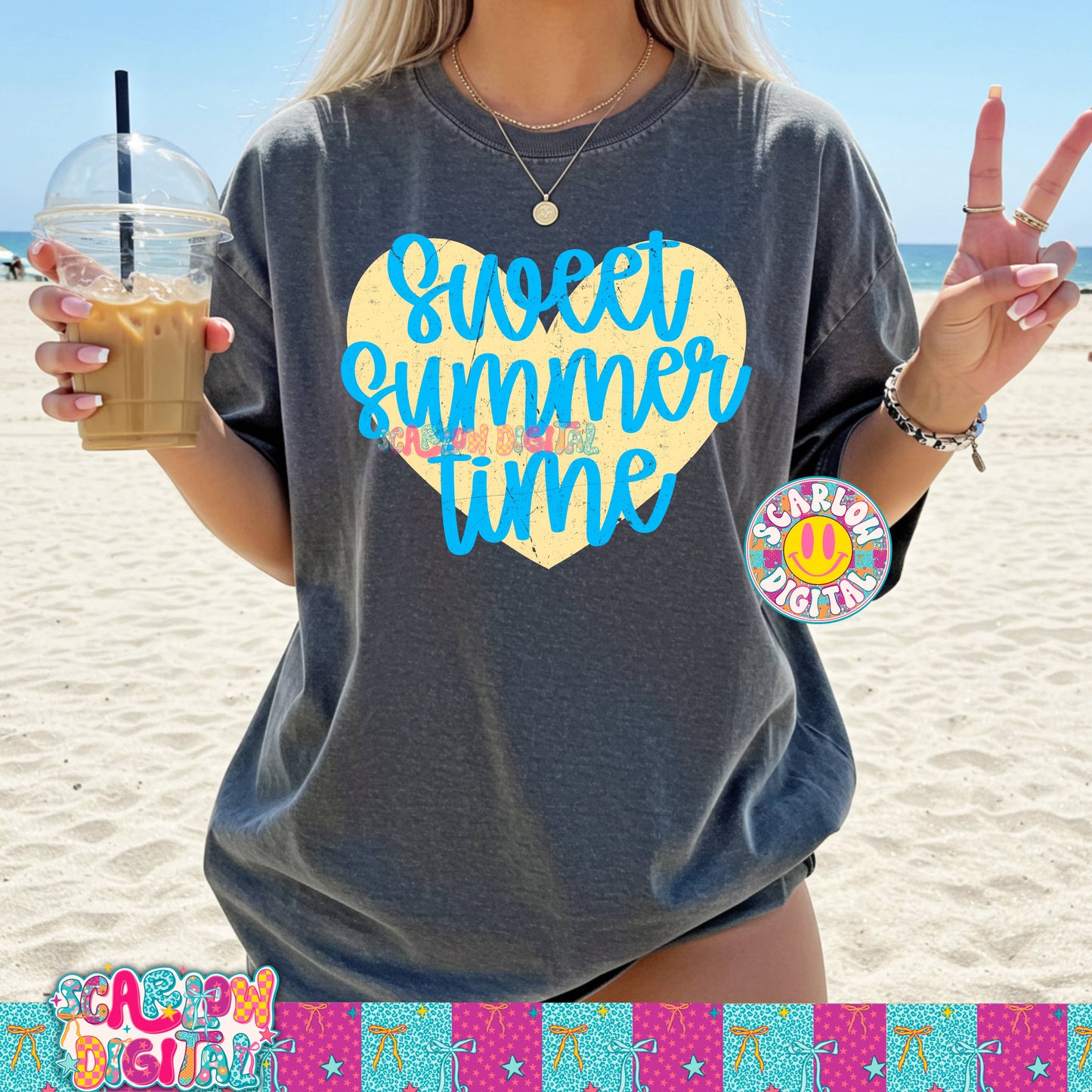 Sweet Summer Time PNG Digital Design