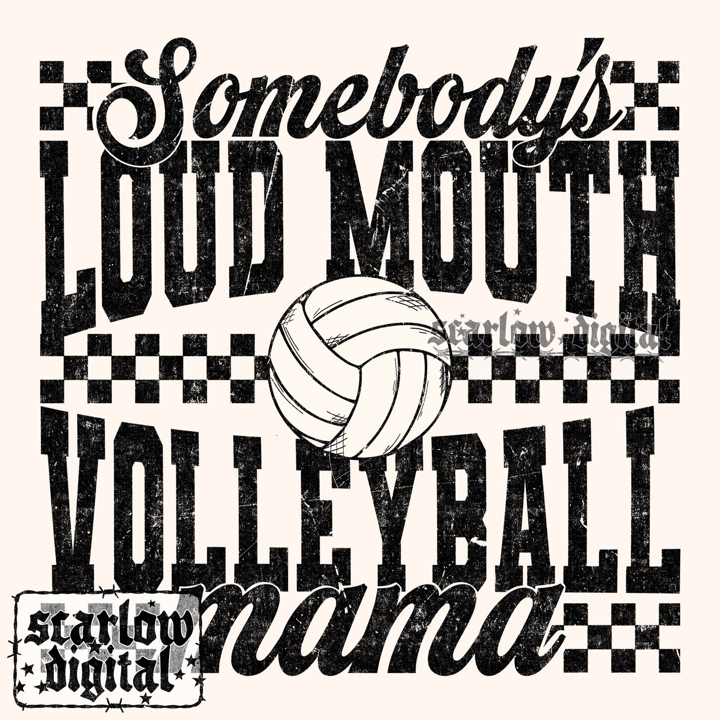 Volleyball Mama PNG Digital Design
