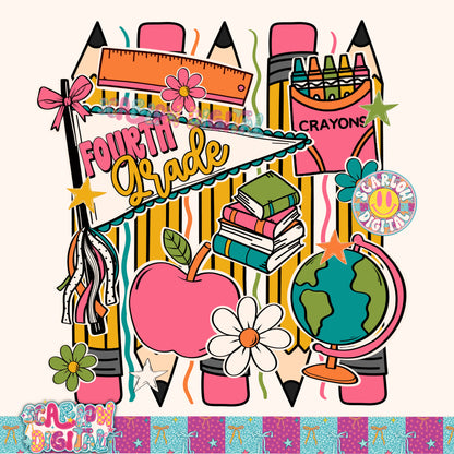 Fourth Grade PNG Digital Design