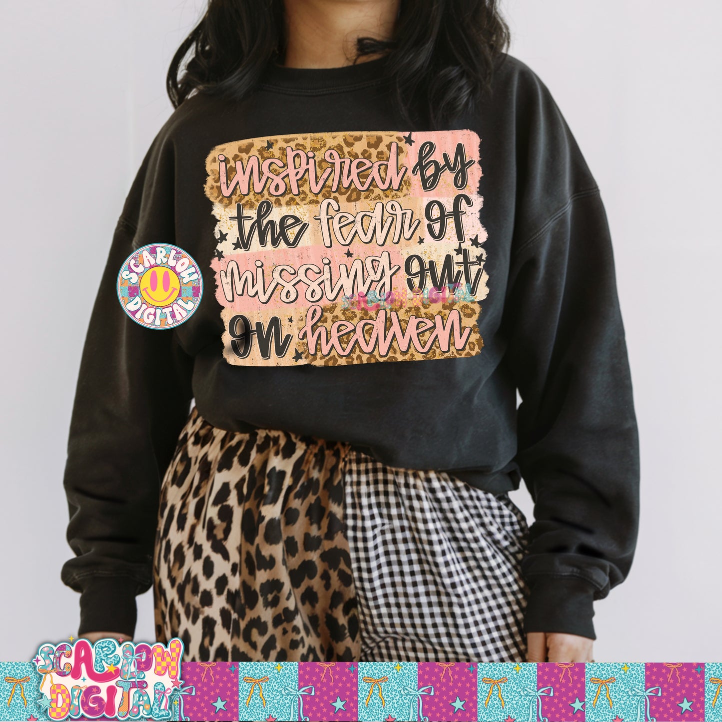 Inspired By The Fear of Missing Out on Heaven PNG Digital Design