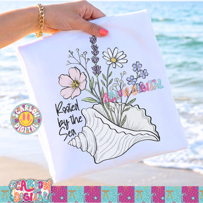 Rooted By the Sea PNG Digital Design