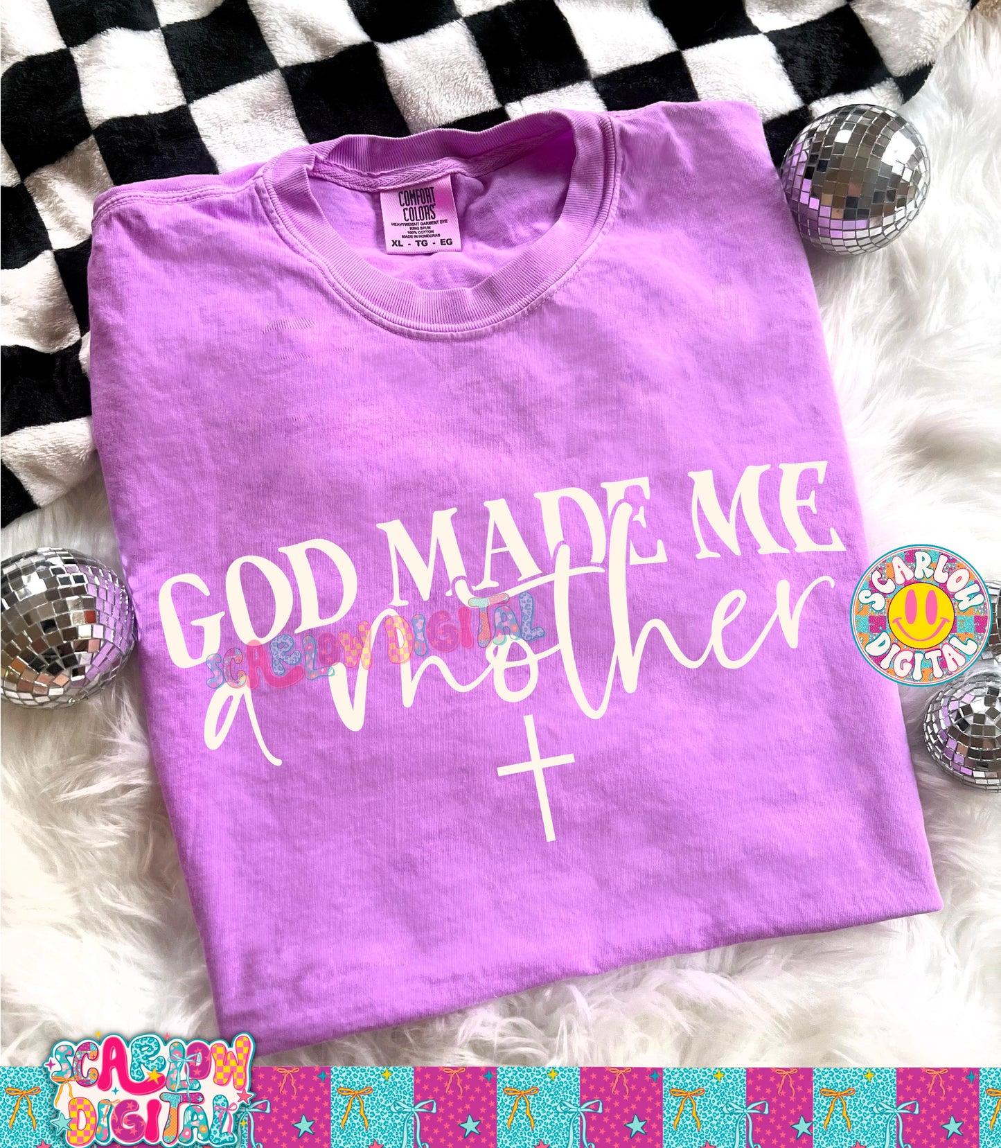 God Made Me a Mother PNG Digital Design