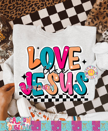 Love Like Jesus PNG Digital Design