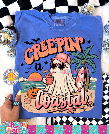 Creepin' it Coastal PNG Digital Design Summerween
