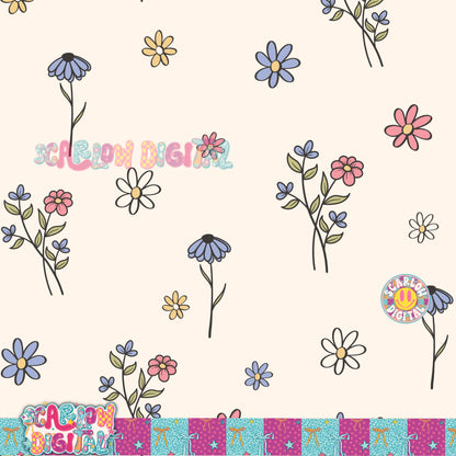 Floral Seamless Pattern Digital Design