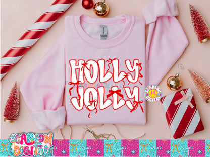 Holly Jolly PNG Digital Design