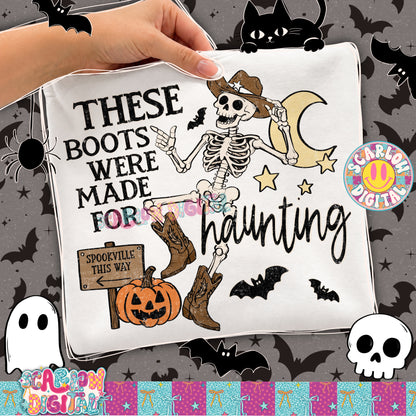 These Boots Were Made For Haunting PNG Digital Design