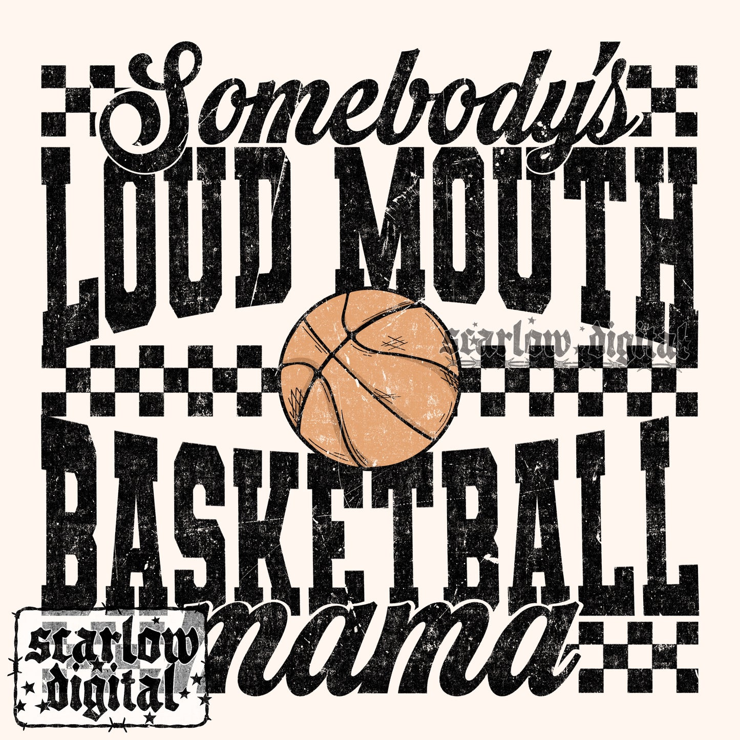Basketball Mama PNG Digital Design