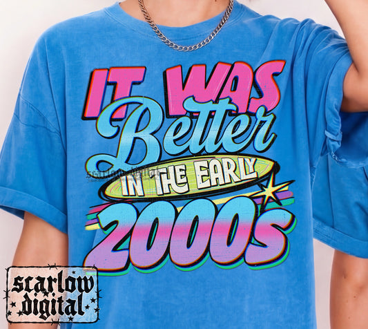 It Was Better in the 2000s PNG Digital Design