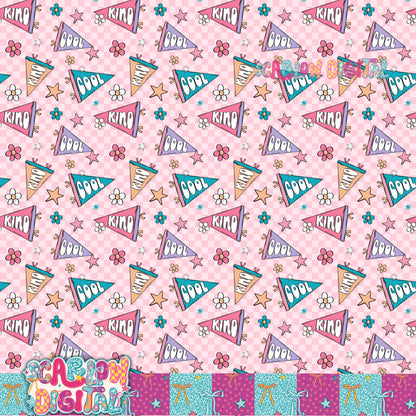 Cool and Kind Seamless Pattern Digital Design