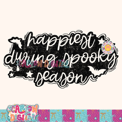 Happiest When It's Spooky Season PNG Digital Design