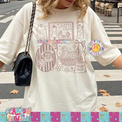 Thrift Store Goods PNG Digital Design