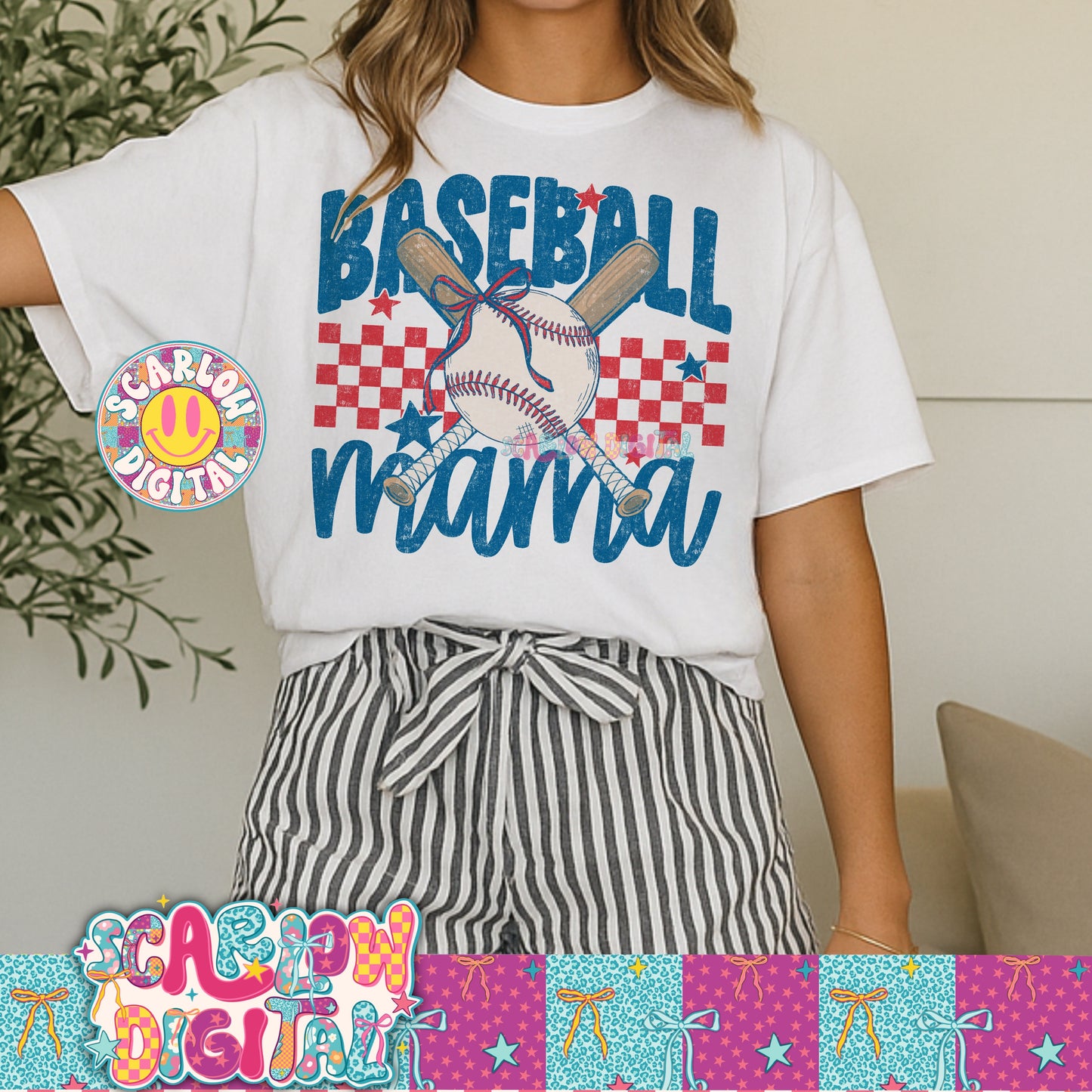 Baseball Mama PNG Digital Design