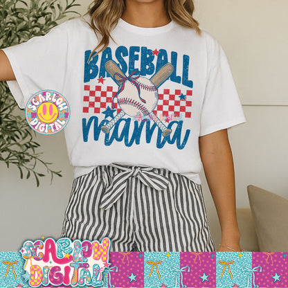 Baseball Mama PNG Digital Design