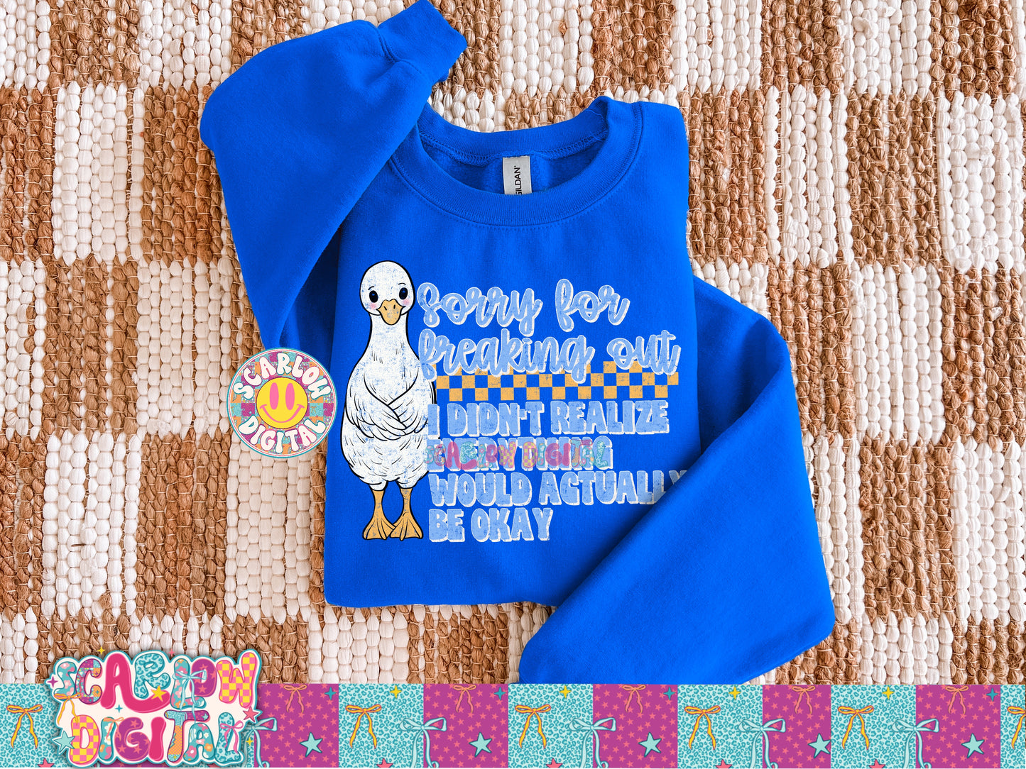 Sorry for Freaking Out I Didn't Realize Everything Would Be Okay PNG Digital Design