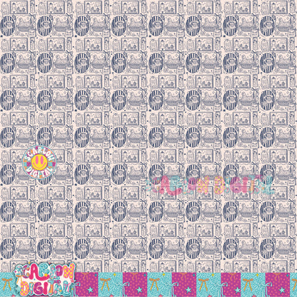 Thrift Store Goods Seamless Pattern Digital Design