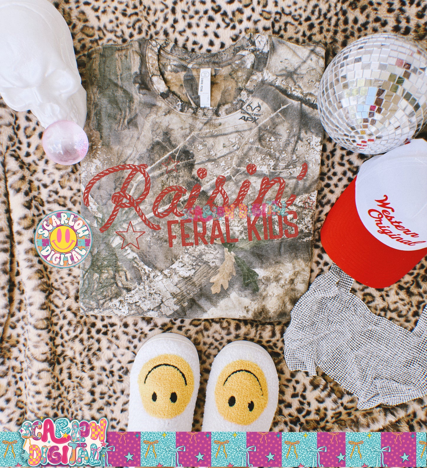 Raisin Feral Kids PNG Digital Design