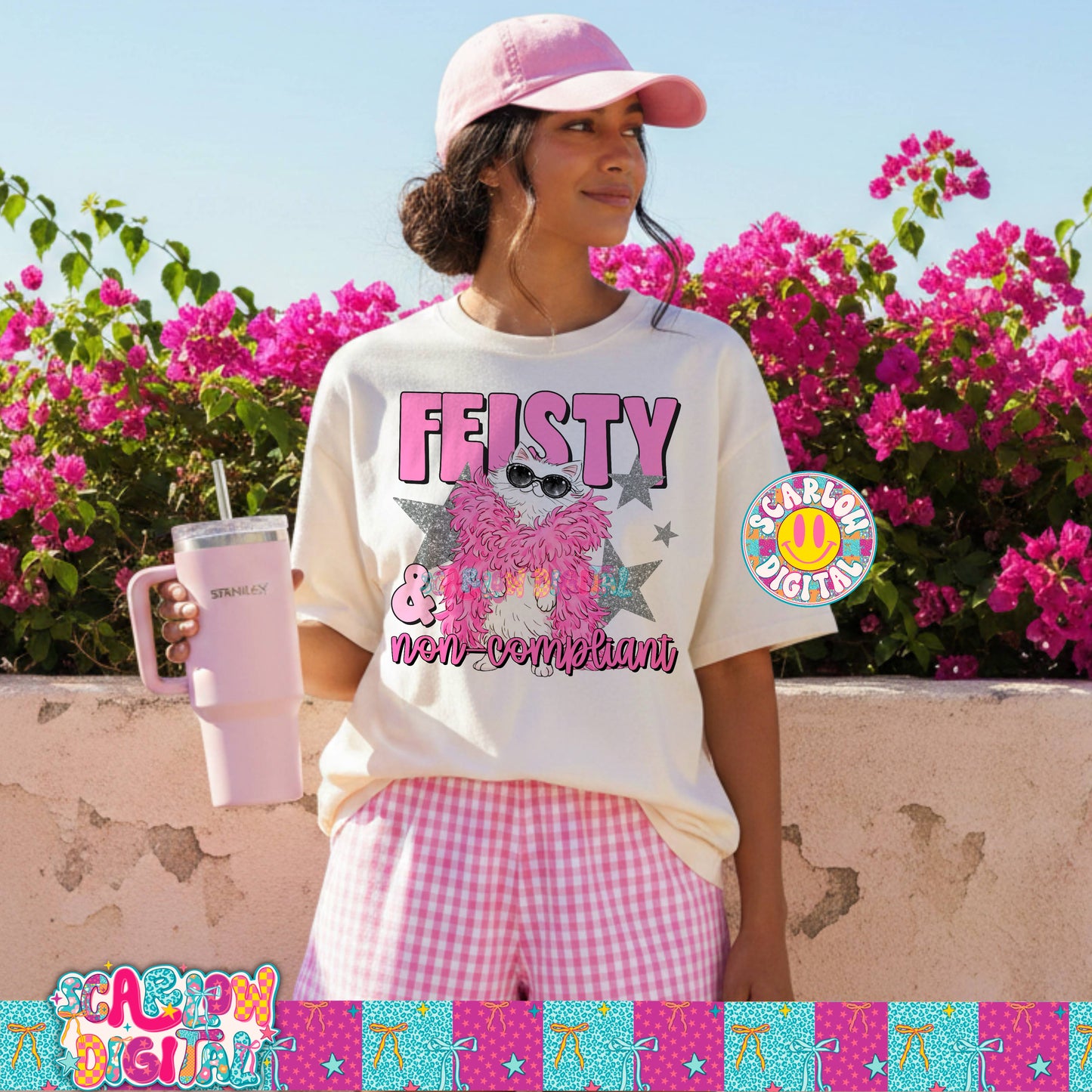 Feisty & Non-Compliant PNG Digital Design