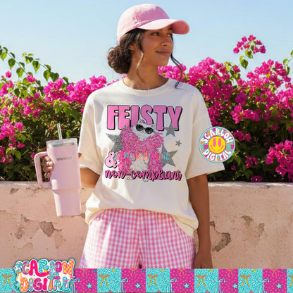 Feisty & Non-Compliant PNG Digital Design