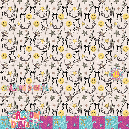 Camo Things Seamless Pattern Digital Design
