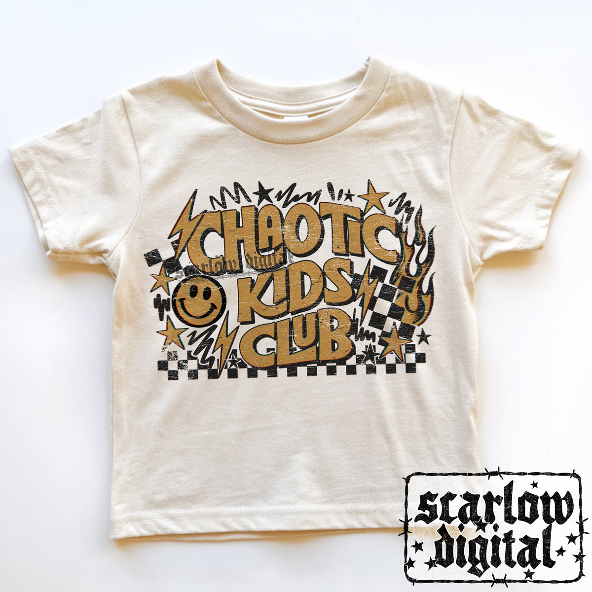 Chaotic Kids Club PNG Digital Design