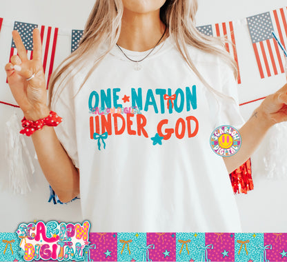 One Nation Under God PNG Digital Design