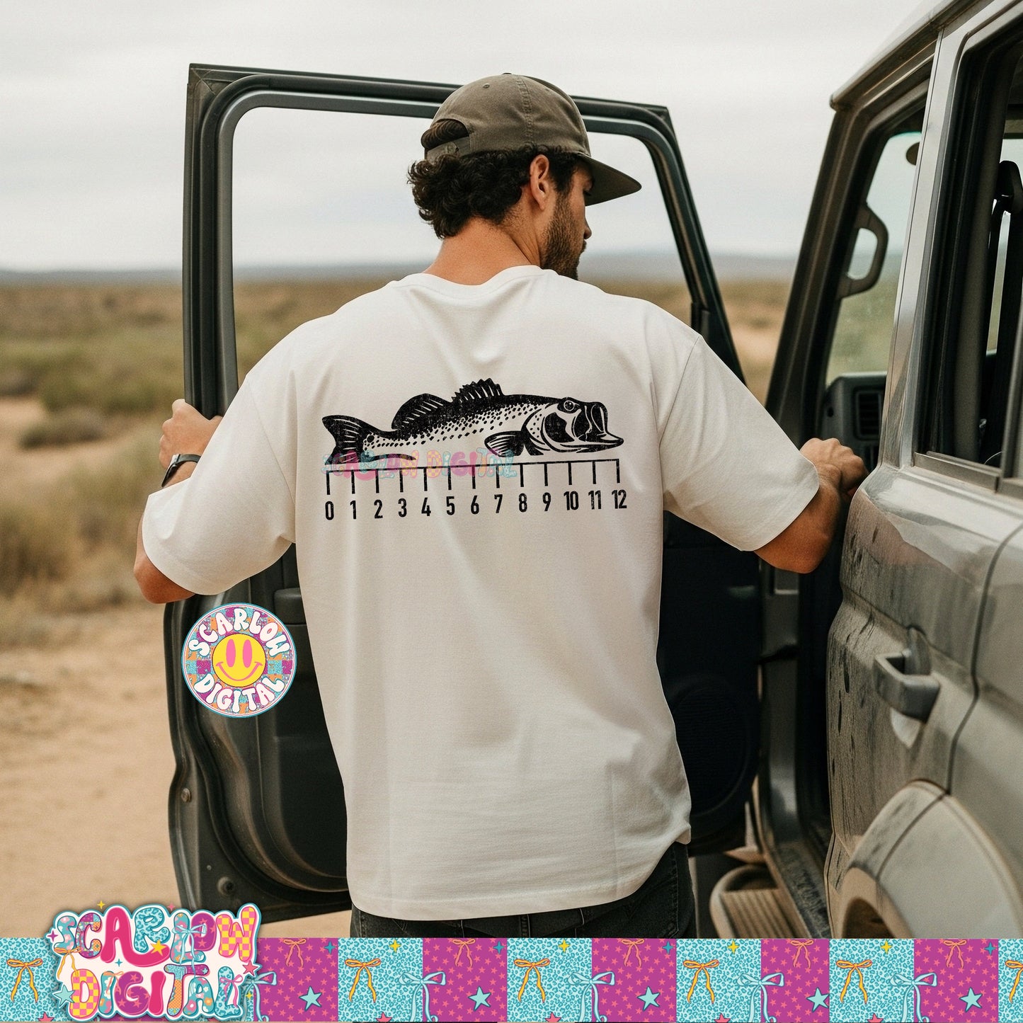 Fish Measure PNG Digital Design