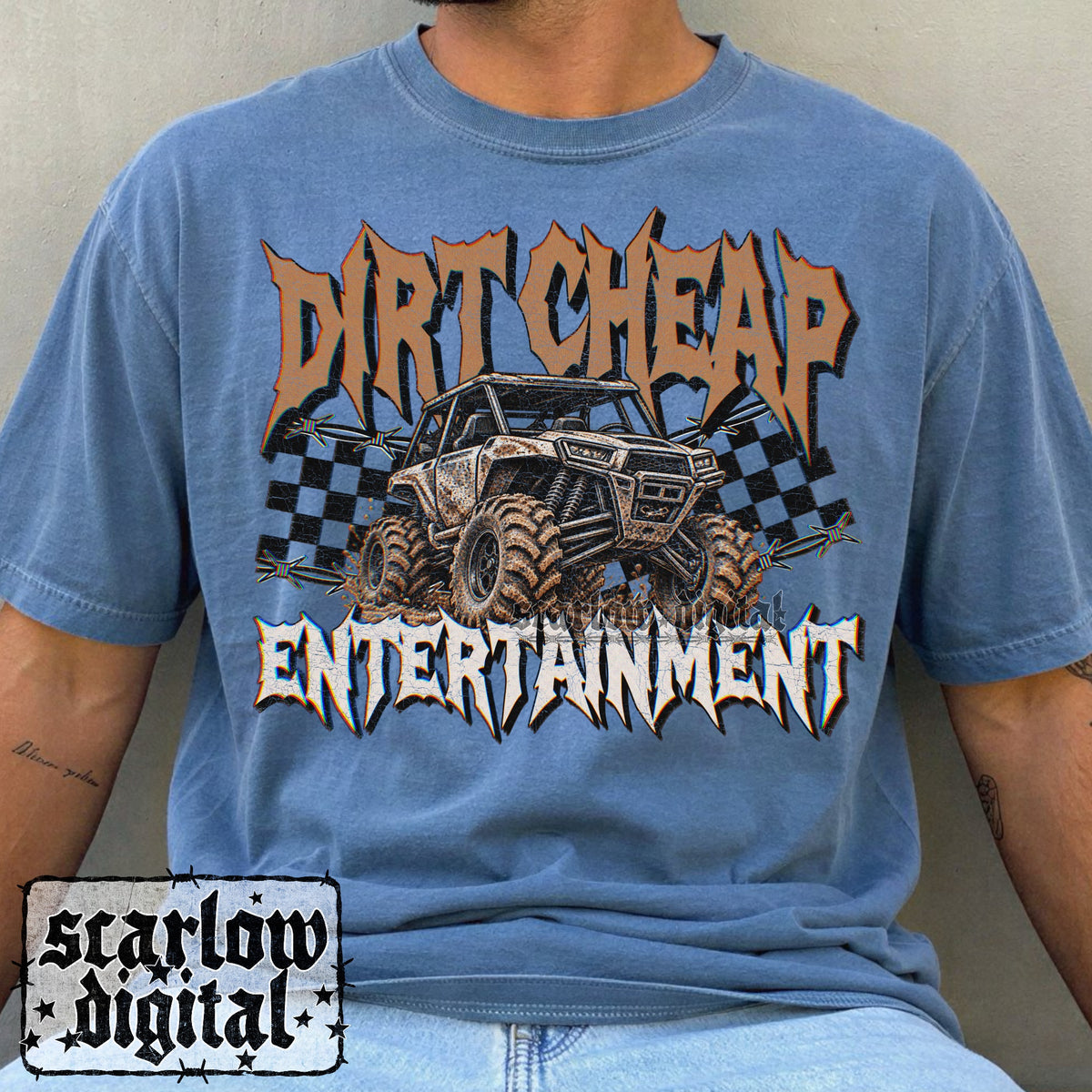 Dirt Cheap Entertainment PNG Digital Design