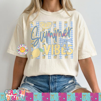 Summer Vibes PNG Digital Design